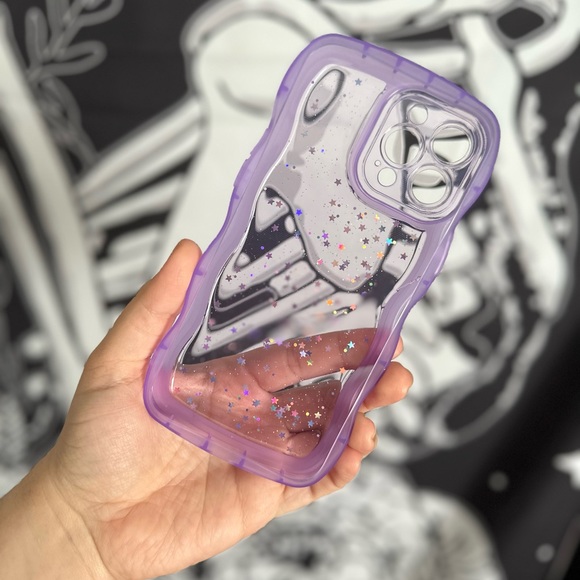 Purple Glitter Iphone 13 Pro Max Case - Picture 2 of 2